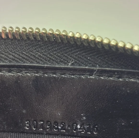 Gucci Guccissima Black GG Logo Coated Canvas Long Wallet - Picture 14 of 16